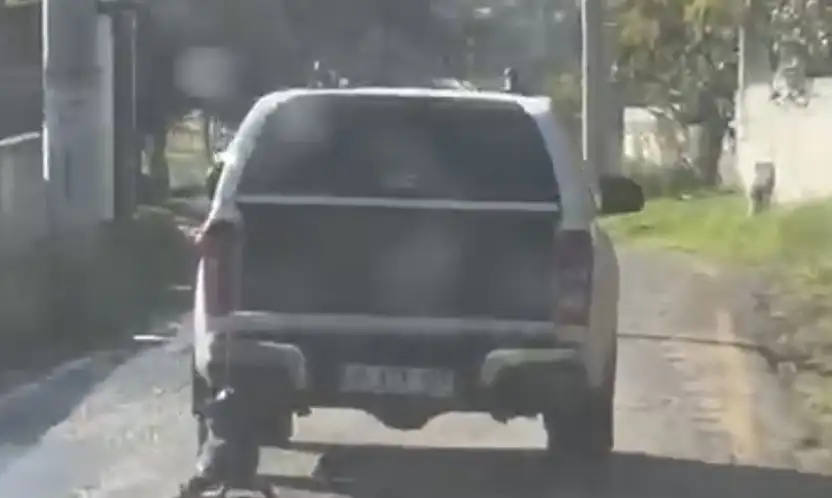 Milas'ta utanç sahnesi köpeği aracına bağlayıp kilometrelerce sürükledi