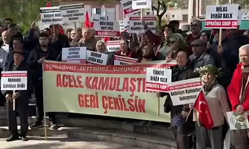 Miting öncesi sokaklar doldu: zeytinimizi vermeyeceğiz