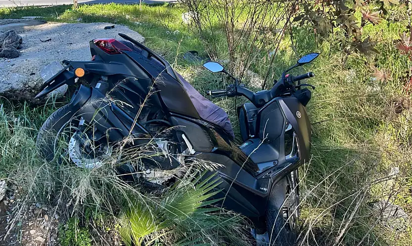 Motosiklet dereye uçtu