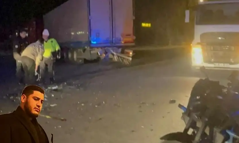 Motosiklet tıra çarptı: 1 ölü