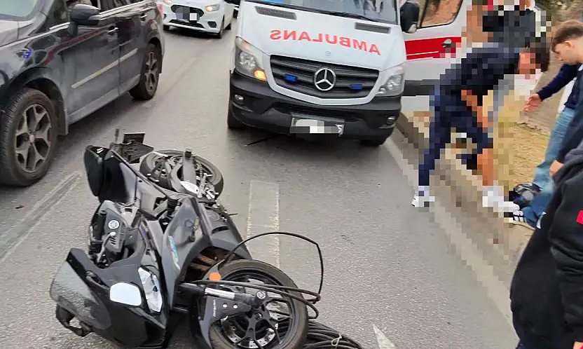 Motosikletler çarpıştı 2 yaralı