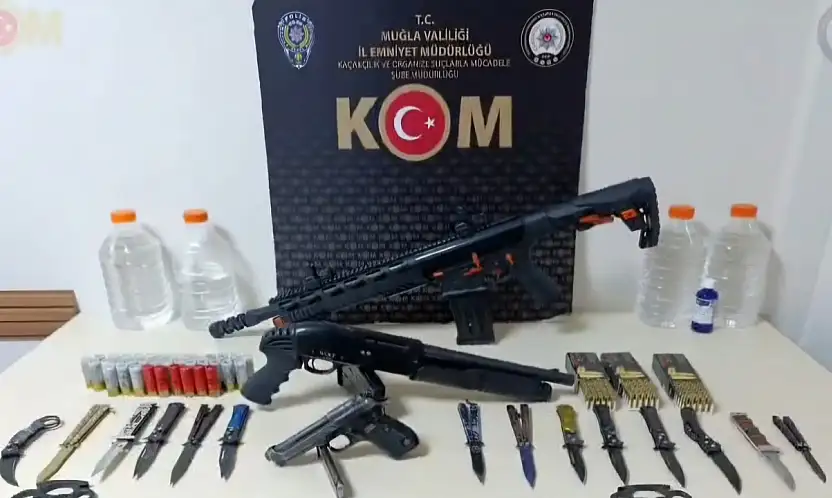 Muğla merkezli Haraç operasyonu 8 tutuklama