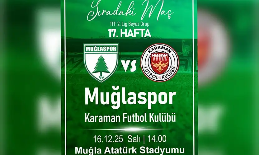 Muğlaspor Karaman FK'yı ağırlayacak