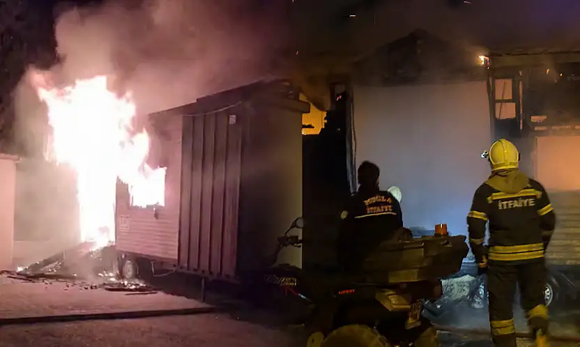 Önce bıçaklı kavga sonra yangın aynı adreste peş peşe olaylar