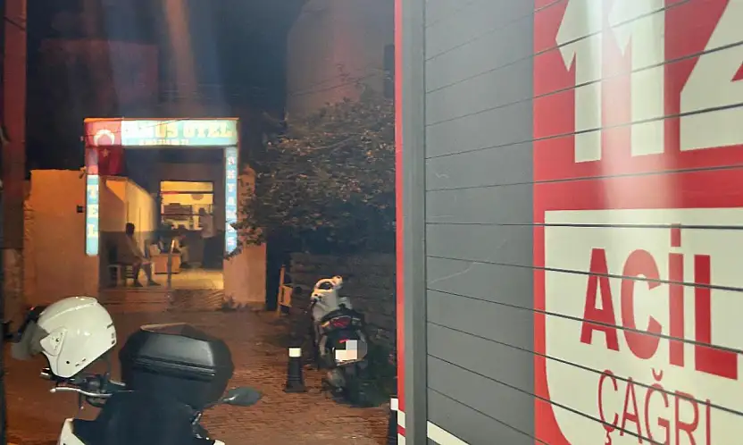 Otelde yangın paniği