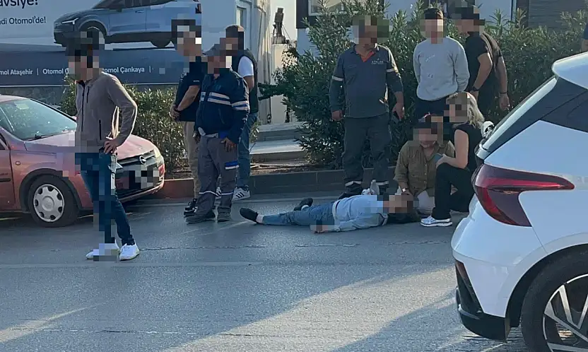 Otomobil kadına çarptı 1 ağır yaralı