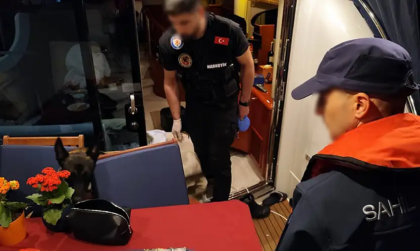 Sahil güvenlikten lüks teknelere uyuşturucu operasyonu