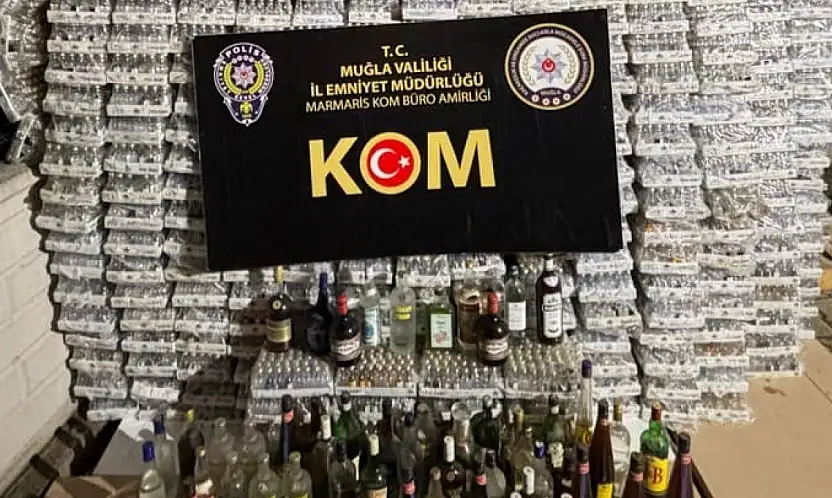 Şok operasyon kaçak içki ele geçirildi