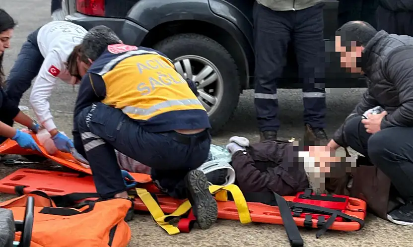 Trafik kazası motosiklet sürücüsü yaralandı