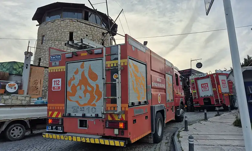 Yalıtım sırasında alevler yükseldi