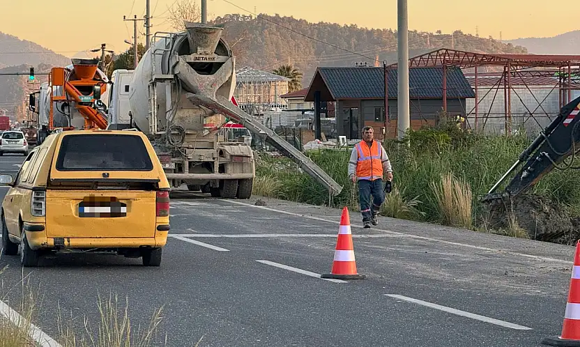 Yol çalışmasında talihsiz iş kazası